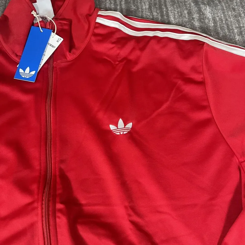 Adidas Originals Firebird Track Suit Mens XL Red 3-Stripes KD8307 KD8319